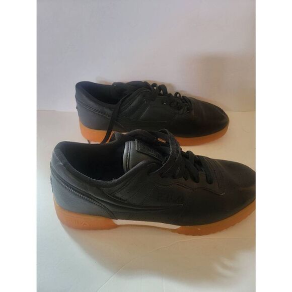 Fila Original Fitness Men's Black Lace-Up Sneaker Tennis Shoes Size 10 - Picture 1 of 5